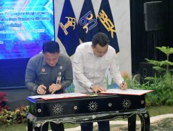 Bupati Luwu Utara Giat  Penandatanganan Perjanjian Kerjasama dengan Kemenkum Sulawesi Selatan.